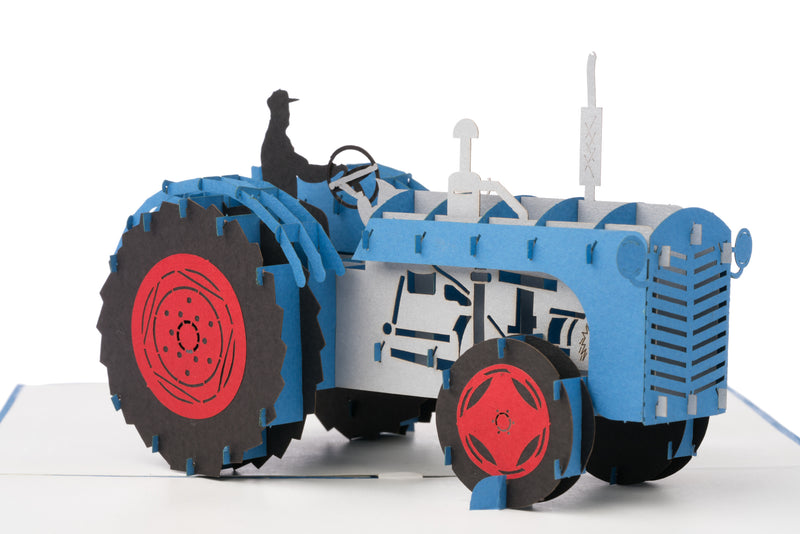 Vintage Tractor Pop Up Card