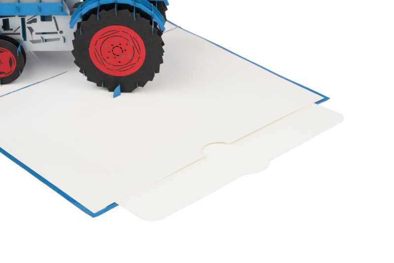Vintage Tractor Pop Up Card